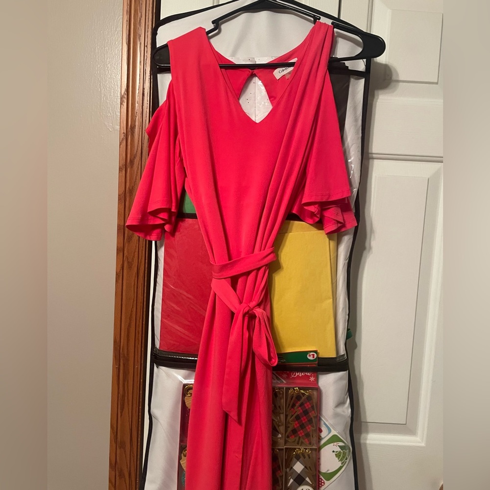 Calvin Klein cold shoulder dress